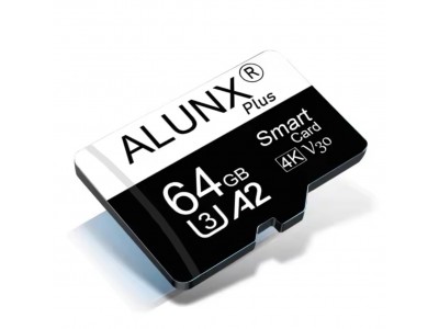 Карта пам'яті КЛАСС 10-U3 ALUNX Micro TF SD Card 64 ГБ 4К