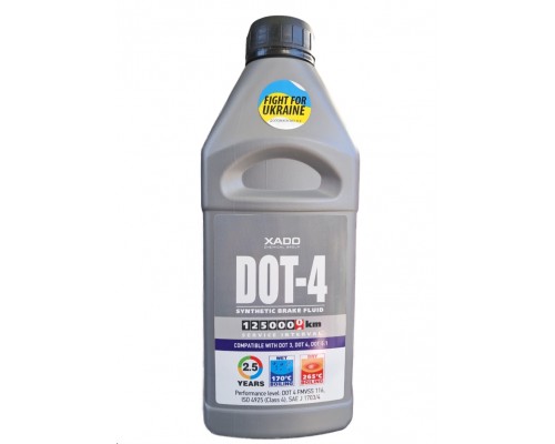 Гальмівна рідина XADO DOT-4 cинтетична 1л