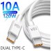 Кабель Type-C 120W 10A 1.5 м – швидка зарядка