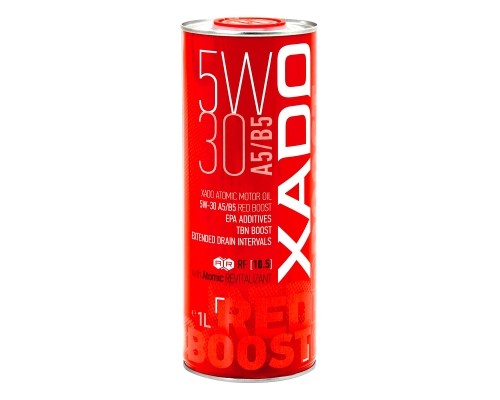 Моторна олива XADO Atomic Oil 5W-30 A5/B5 RED BOOST синтетична упаковка 1 л Моторна олива XADO Atomic Oil 5W-30 A5/B5 RED BOOST синтетична упаковка 1 л