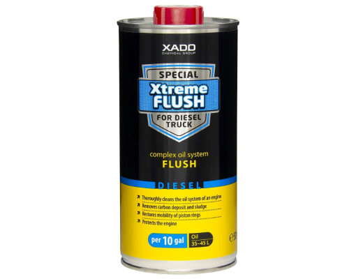 Очисник оливосистеми комплексний XADO Xtreme Flush for Diesel Truck (500 мл) 