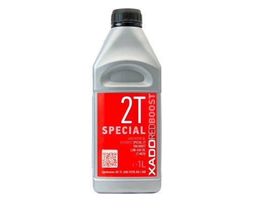 Моторна олива для мототехніки XADO RED BOOST Special 2T  пластикова каністра 1 л
