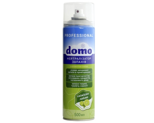 Професійний нейтралізатор запахів DOMO СВІЖІСТЬ ЛАЙМА  Упаковка: Аэрозольный баллон 500 мл