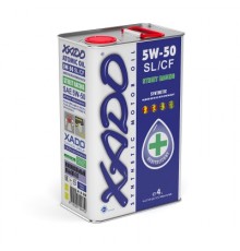 Синтетична олива 5W-50 SL/CF XADO Atomic Oil  жерстяна банка 4 л
