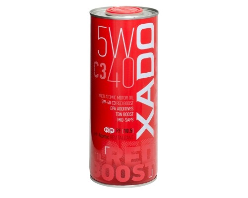 Синтетична олива XADO Atomic Oil 5W-40 C3 RED BOOST упаковка 1 л Синтетична олива XADO Atomic Oil 5W-40 C3 RED BOOST упаковка 1 л