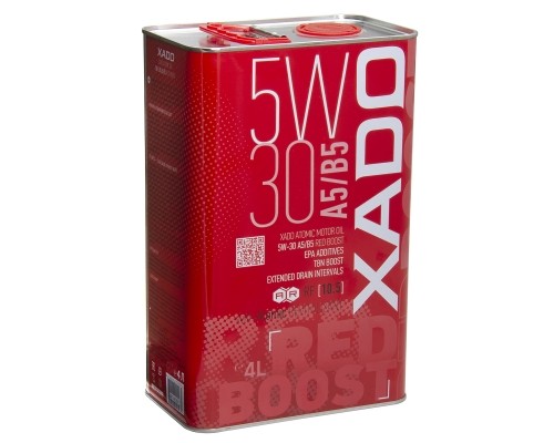 Моторна олива XADO Atomic Oil 5W-30 A5/B5 RED BOOST синтетична упаковка 4 л Моторна олива XADO Atomic Oil 5W-30 A5/B5 RED BOOST синтетична упаковка 4 л