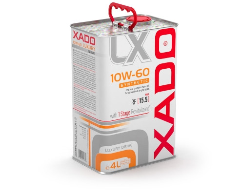Синтетична олива XADO Luxury Drive 10W-60 SYNTHETIC  жерстяна банка 4 л