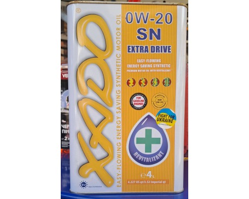 Моторна олива XADO Atomic Oil 0W-20 SN синтетична жерстяна банка 4 л