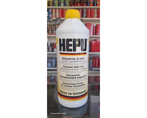 HEPU G11 концентрат антифриза желтый 1,5 л
