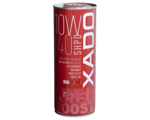 Напівсинтетична олива XADO Atomic Oil 10W-40 SHPD (SL/CI-4) RED BOOST упаковка 1 л Напівсинтетична олива XADO Atomic Oil 10W-40 SHPD (SL/CI-4) RED BOOST упаковка 1 л