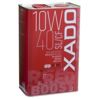 Напівсинтетична олива XADO Atomic Oil 10W-40 SL/CF RED BOOST  упаковка 4 л