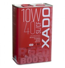 Напівсинтетична олива XADO Atomic Oil 10W-40 SL/CF RED BOOST  упаковка 4 л
