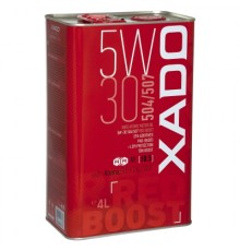 Синтетична олива XADO Atomic Oil 5W-30 504/507 RED BOOST  упаковка 4 л
