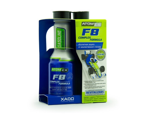 Захист двигуна внутрішнього згоряння (бензин) ATOMEX F8 Complex Formula  Упаковка: балон 250 мл