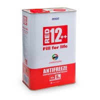 Концентрат антифризу для двигуна автомобіля Antifreeze Red 12++  Упаковка:  жестяна банка 4,5 кг