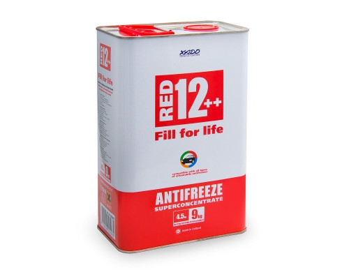 Концентрат антифризу для двигуна автомобіля Antifreeze Red 12++  Упаковка:  жестяна банка 4,5 кг