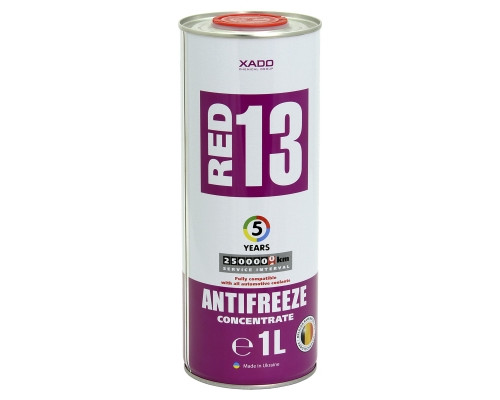 Концентрат антифризу для двигуна Antifreeze Red 13  Упаковка: жестяна банка 1 л